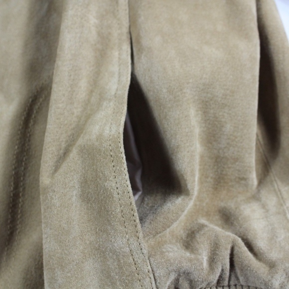 Vtg Deerskin Trading Post Leather Bomber Jacket - Picture 3 of 8
